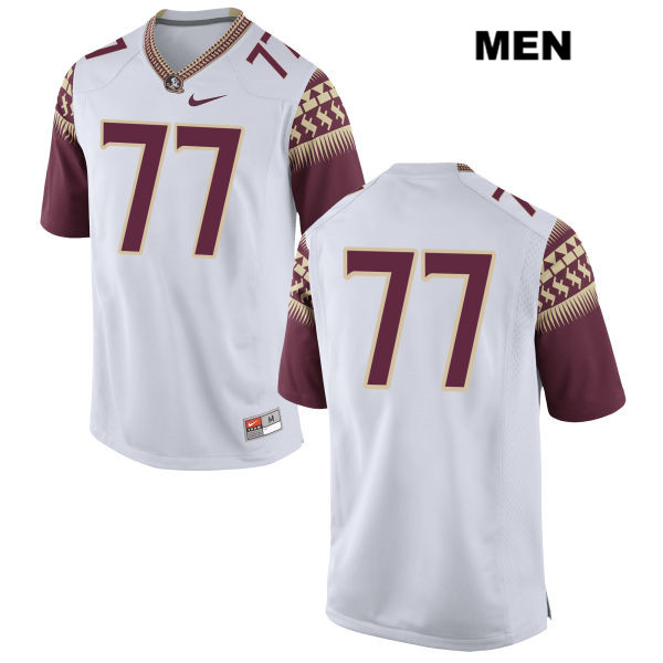 Men's NCAA Nike Florida State Seminoles #77 Christian Armstrong College No Name White Stitched Authentic Football Jersey UAU6269PP